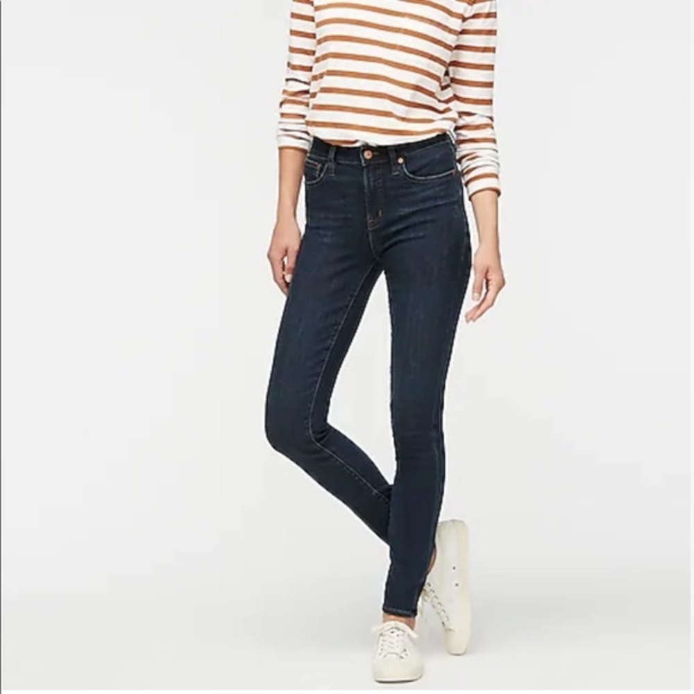 J Crew 31 dark blue toothpick skinny midrise jeans